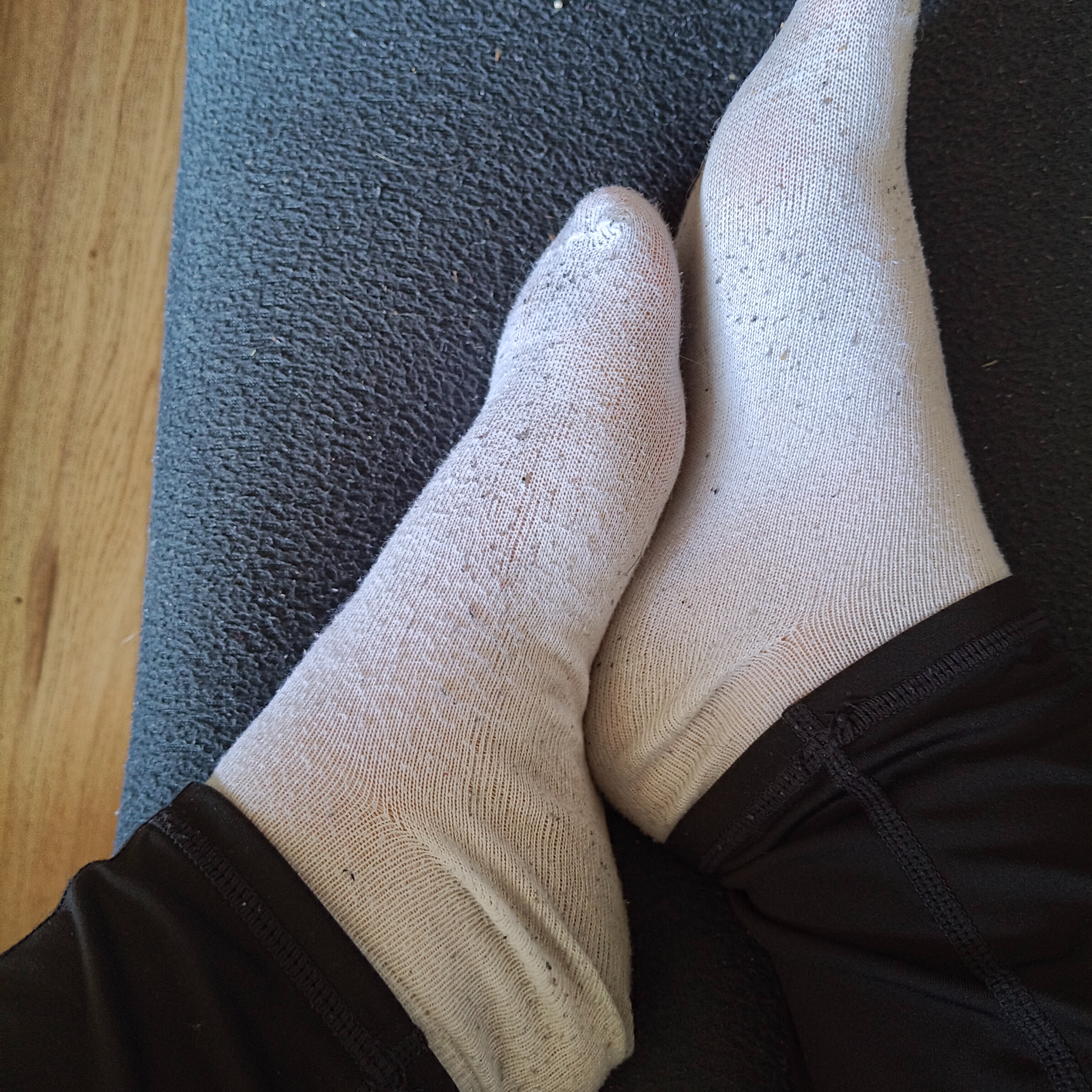 Getragene Socken