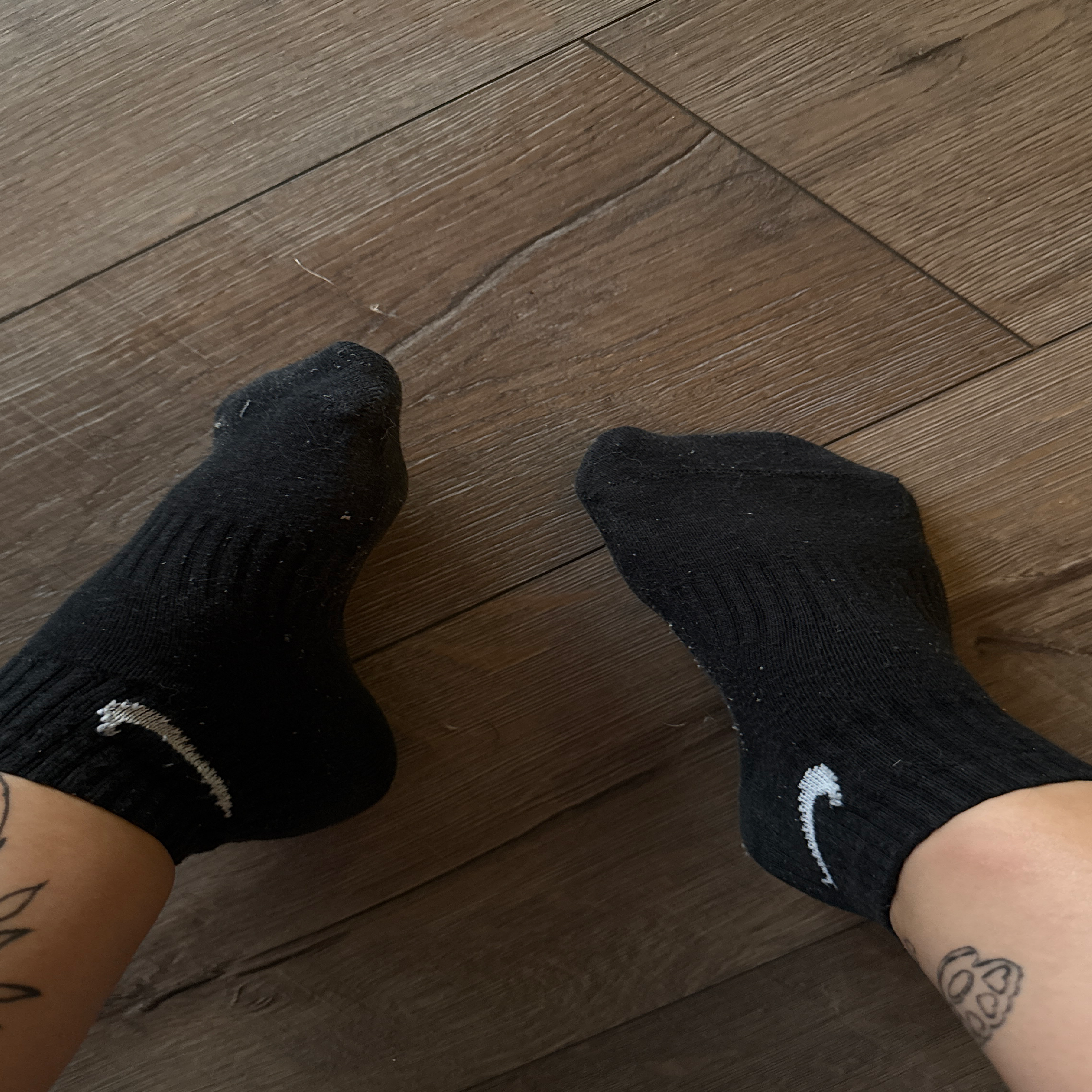 Schwarze Nike Socken