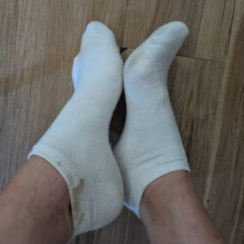 Chaussettes portées un weekend en festival