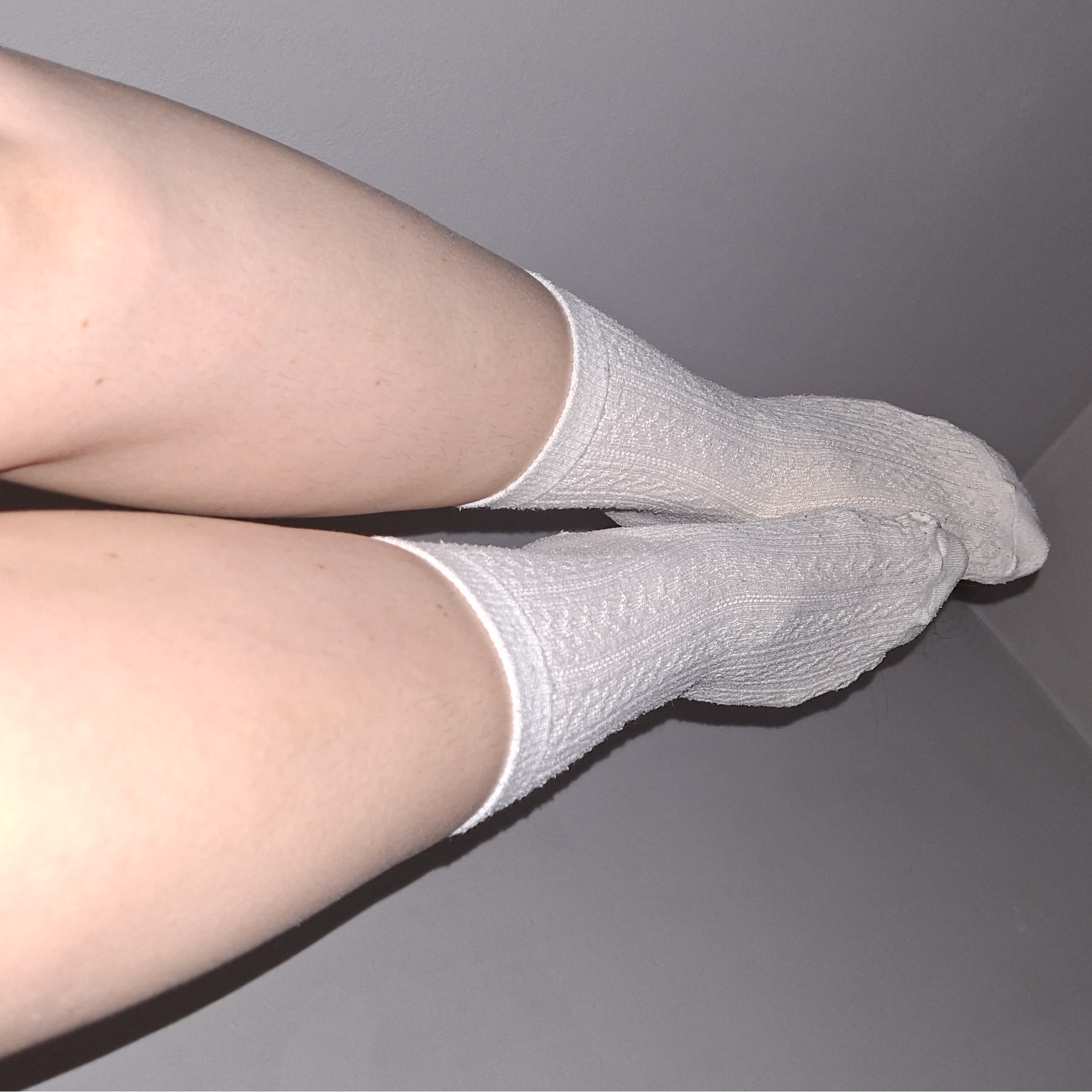 Long white socks worn by 24-year old female student