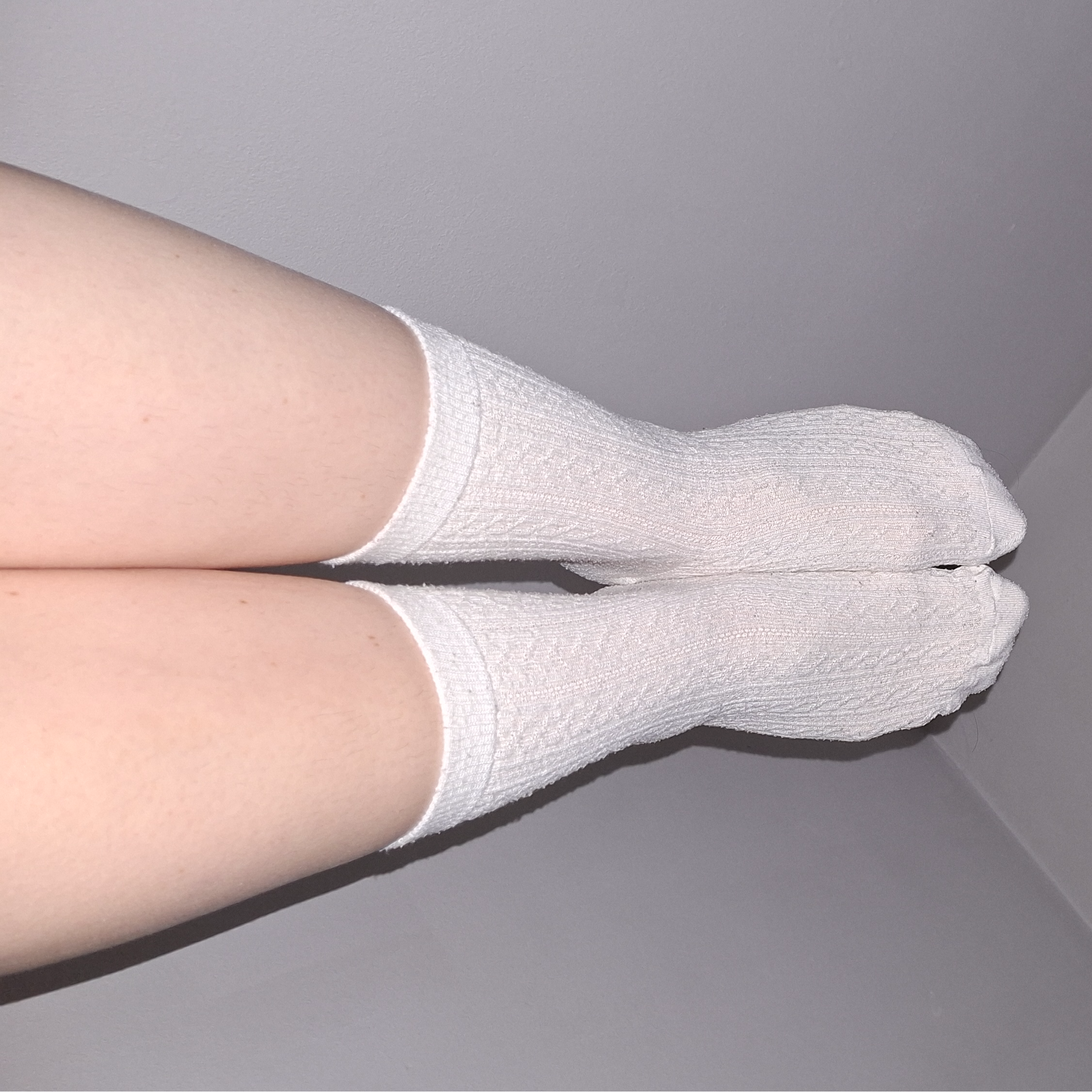 Long white socks worn by 24-year old female student