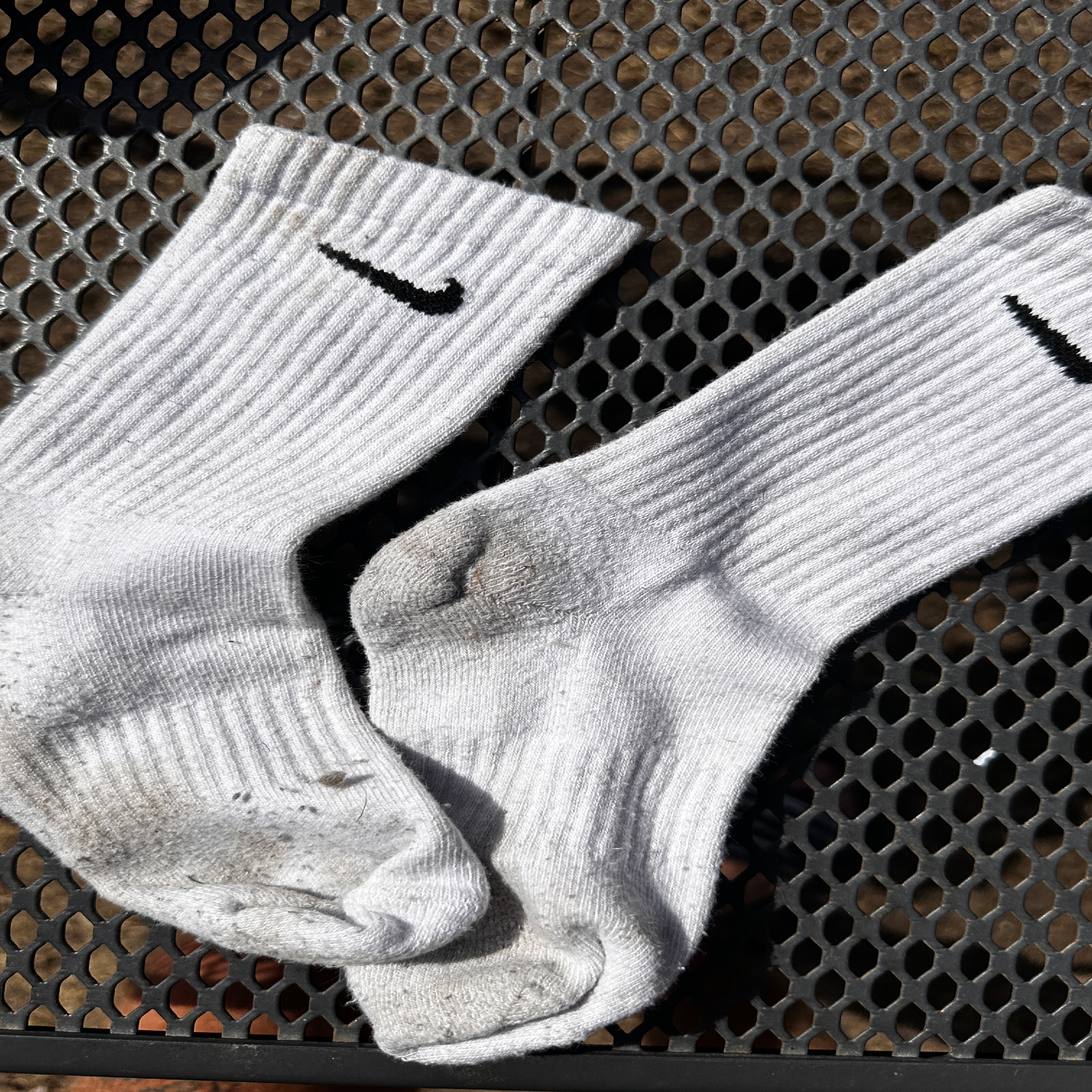Socken getragen