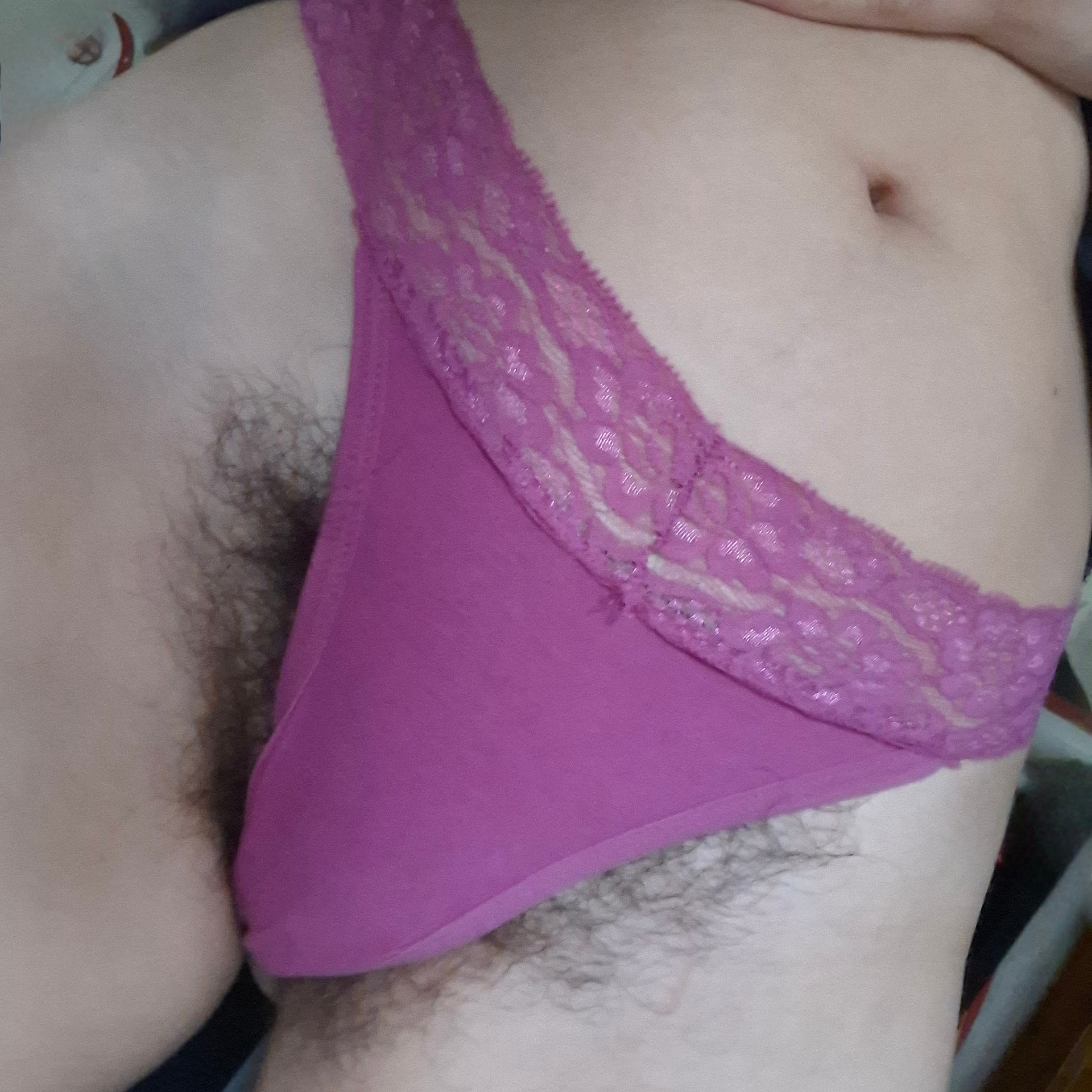 🫦 Pussy-Pink 🩷 HAIRY PUSSY 🐻 - Tanga