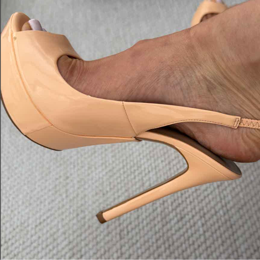 Premium Swiss durchgetanzte sexy slingback High Heel