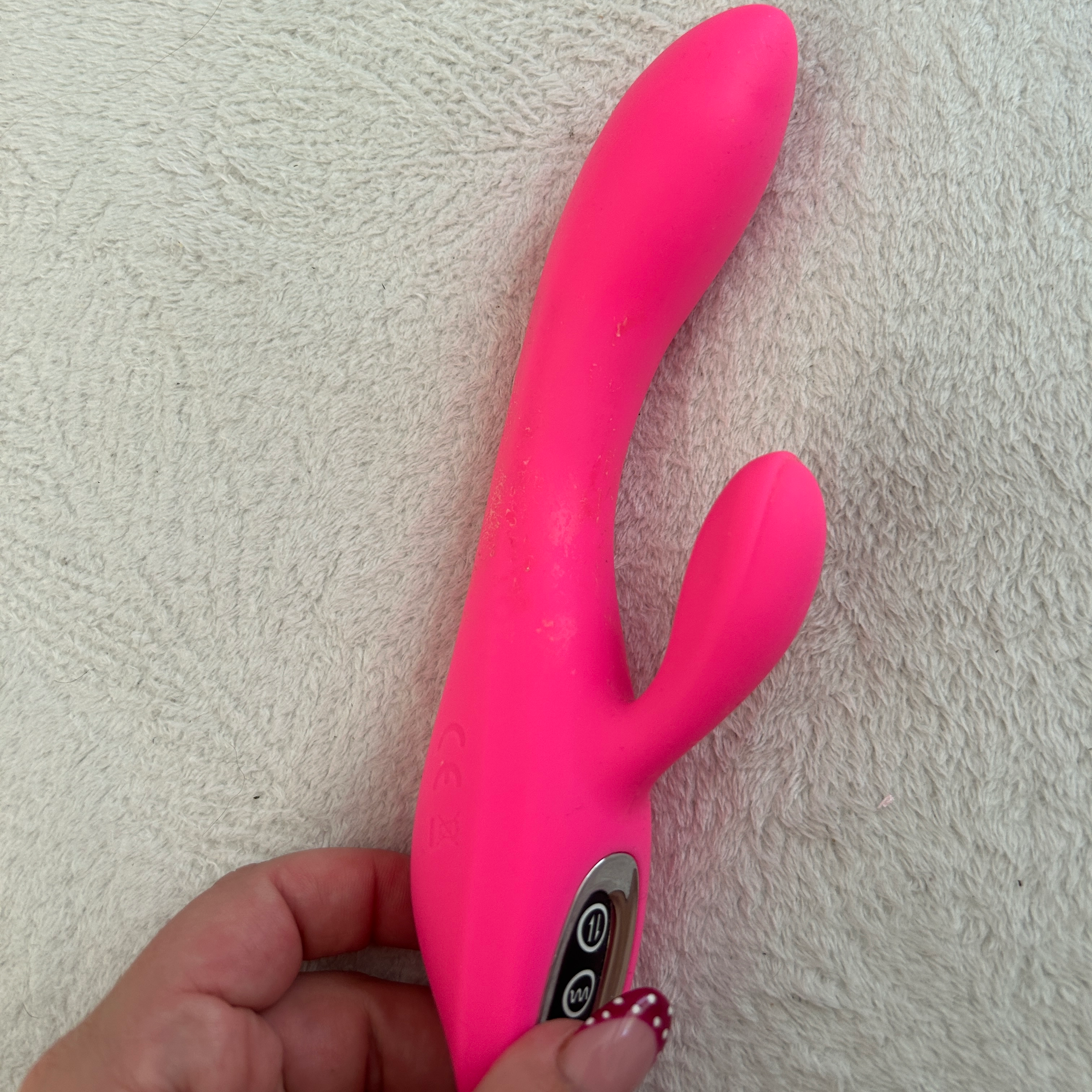 benutzter Vibrator pink