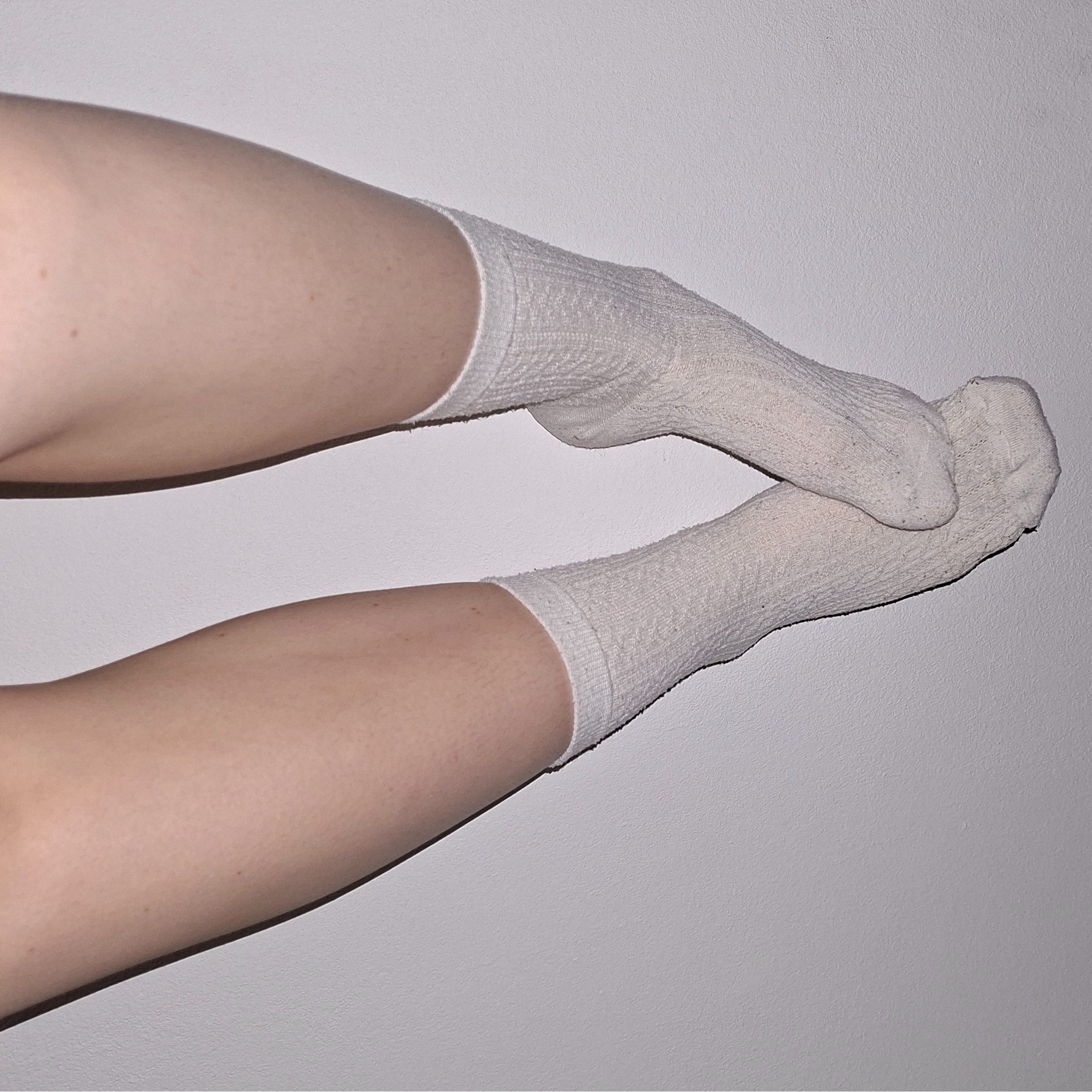Long white socks worn by 24-year old female student