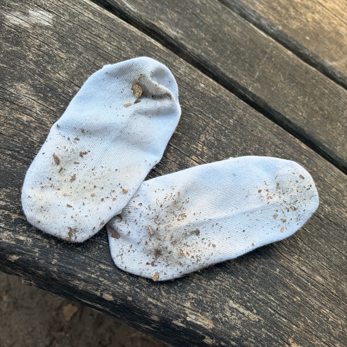 Draußen getragen & richtig dreckig 🧦😈