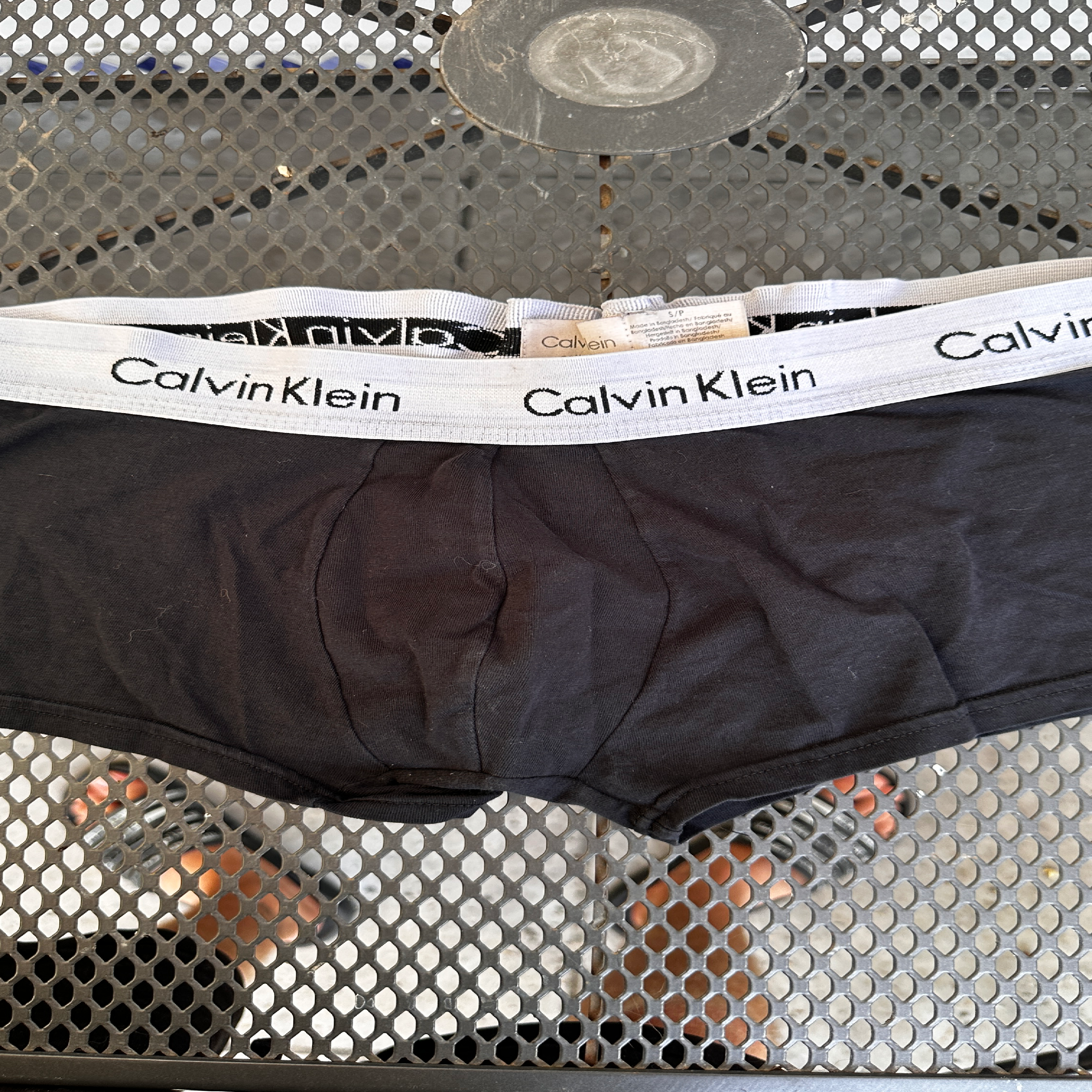 Getragene Calvin Klein Boxer.