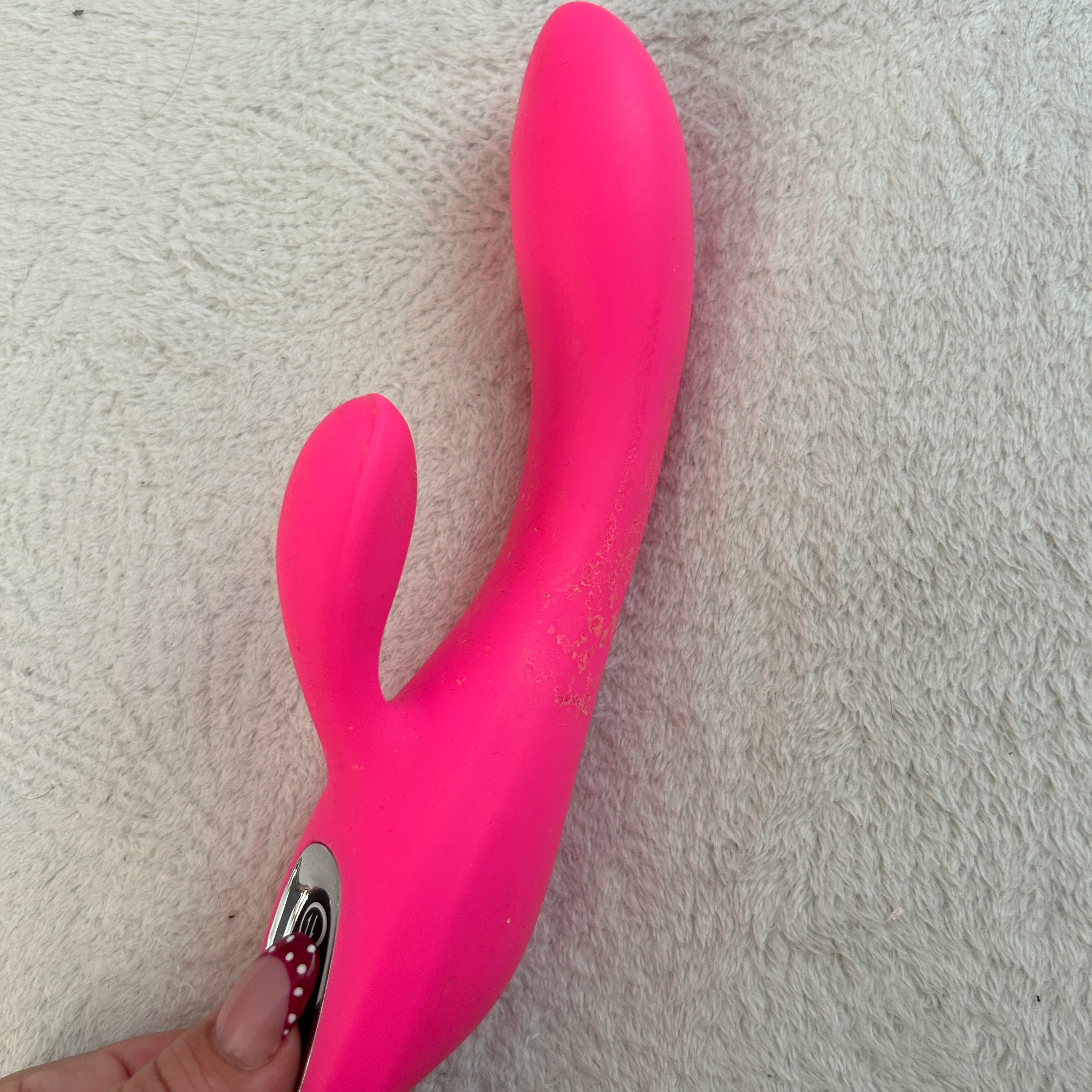 benutzter Vibrator pink
