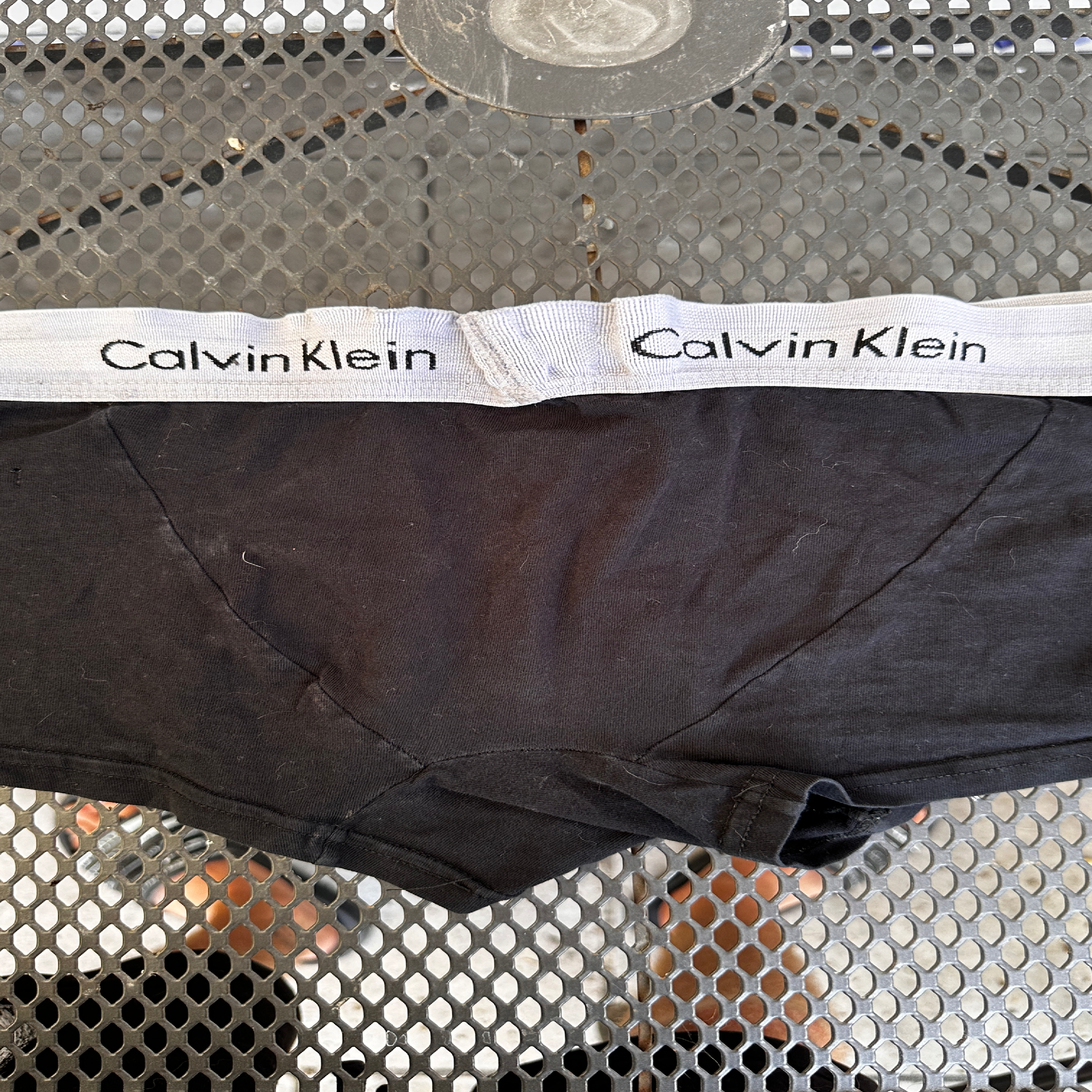 Getragene Calvin Klein Boxer.